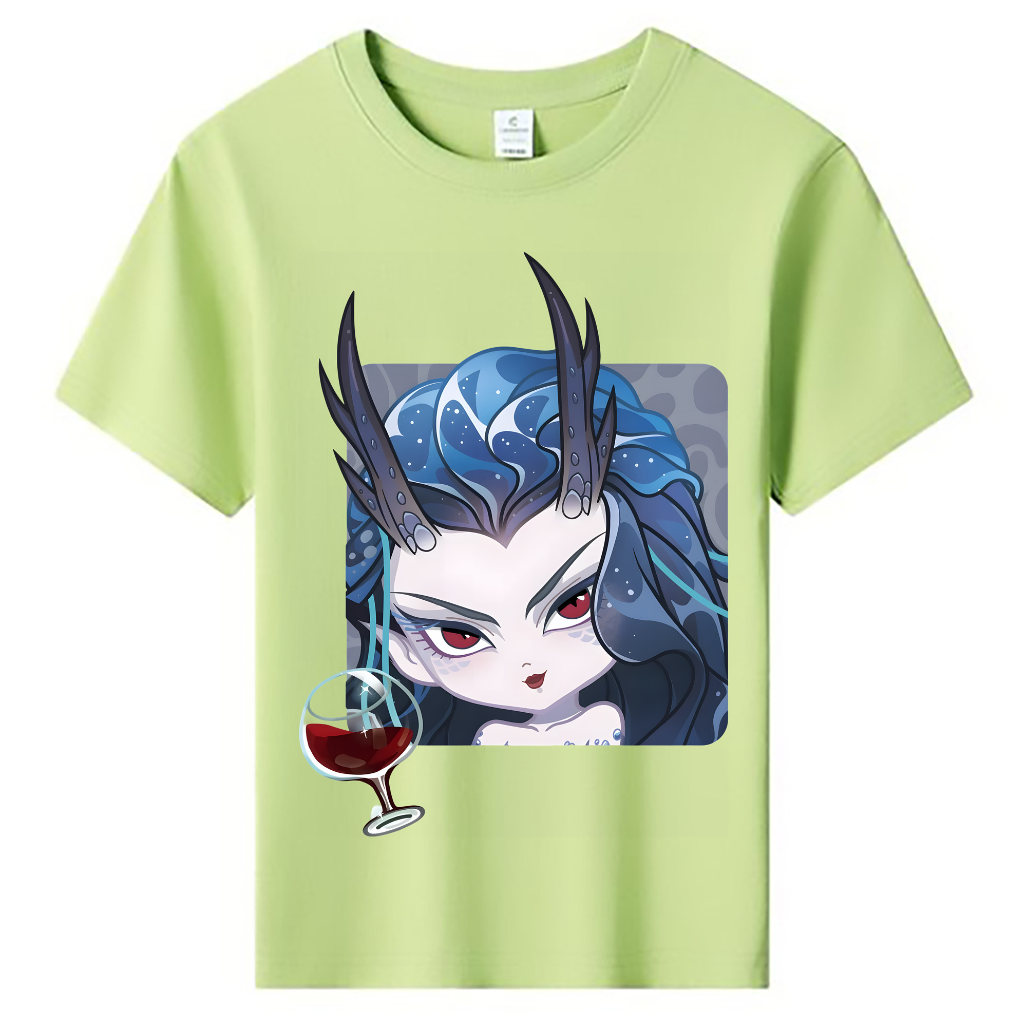 （画像用） Ne Zha 2 ナタ 魔童の大暴れ 綿100％キッズTシャツ（フロントプリント）